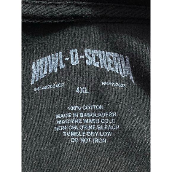 SeaWorld Howl-O-Scream 4XL – Horror Collage Graphic T-Shirt – Black - Picture 6 of 10